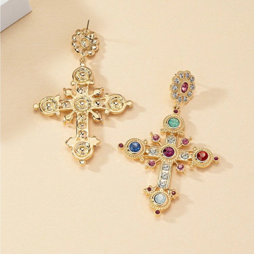 Cross earrings